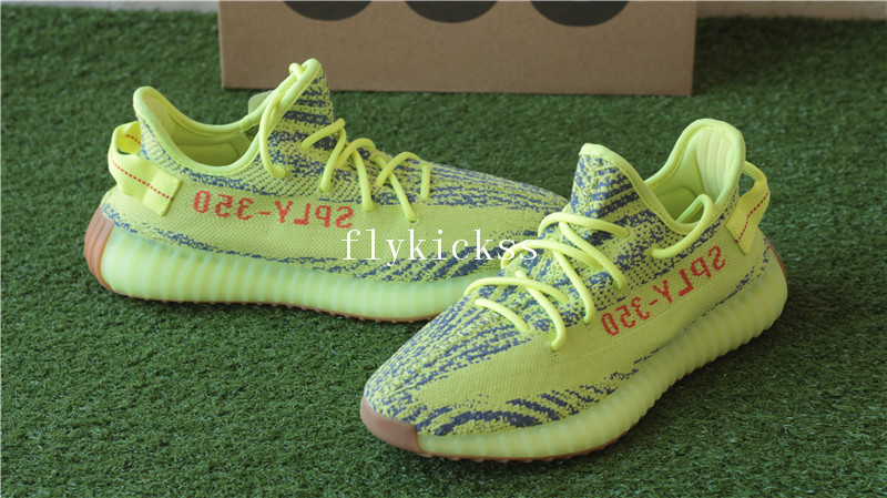 Correct Adidas Yeezy Boost 350 V2 Semi Frozen Yellow Brown Bottom